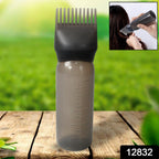Comb Applicator Bottle, Hair Oil Applicator Bottle for Hair Dye Bottle Applicator Brush with Graduated Scale, Professional Brush Applicator Comb Hairdressing Coloring Styling Tool (1 Pc), Hair accessories