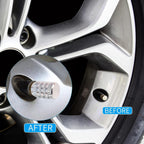 Tire Valve Stem Caps Fit for Genesis Cars. Air Valve Caps Suit for Most Car Truck SUV Wheel Accessories 4pcs Silver.